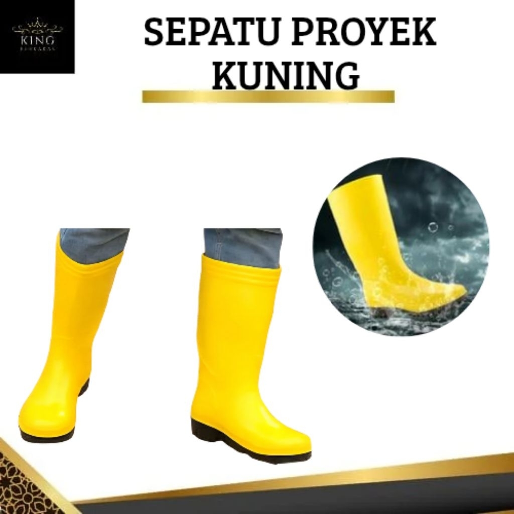 Safety Boot Kuning/Sepatu Proyek Kuning