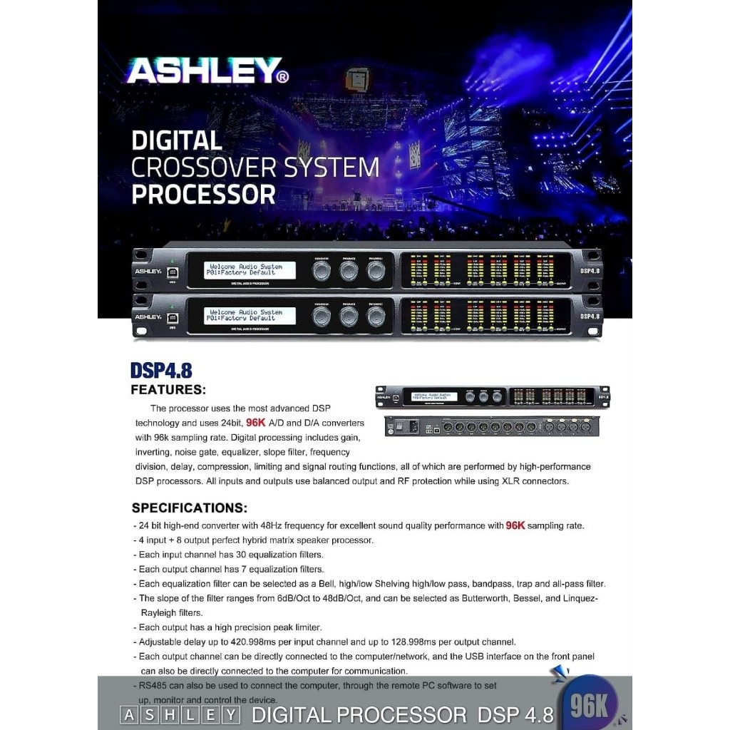 management ashley DLMS ashley DSP 4.8 original 4 input 9 out