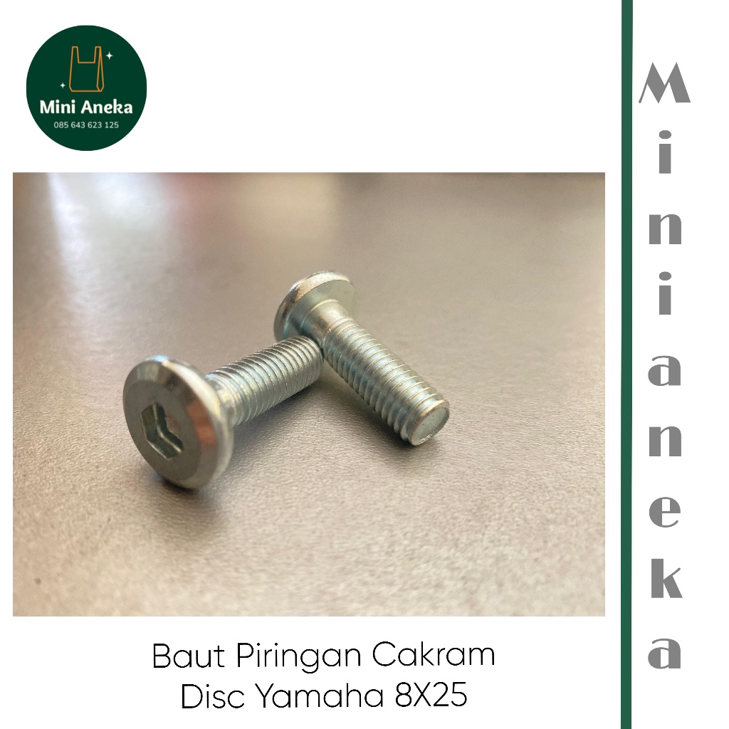 (ISI 20 PCS) Baut Disc Cakram / Baut Piringan Cakram Yamaha M8x25 – Jupiter, RX King, Vega, Mio, MX,