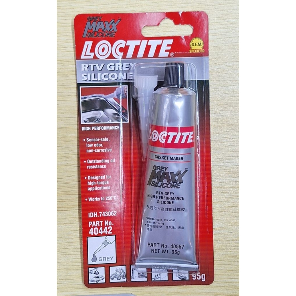 Loctite Grey Maxx Silicone Rtv Part no.40442 95 gram / Pengganti Loctite 5699