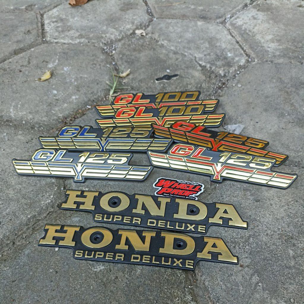Emblem Gl 100 Tepong GL 100 Tangki GL 100 GL125 Garuda Bahan Kuningan Whellprof