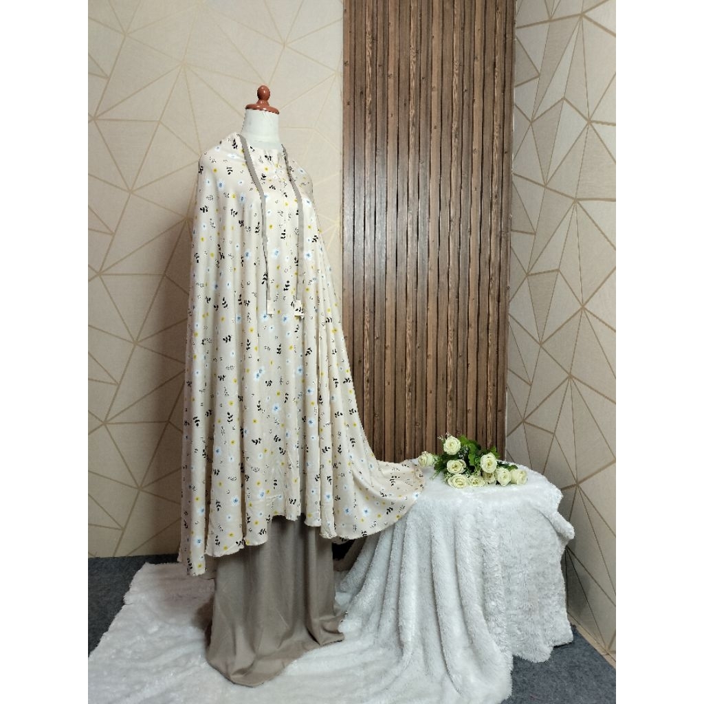 Mukena Dewasa Rayon  Motif bunga kecil