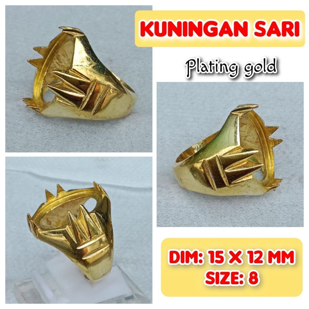 cincin emban batu akik batu akik batu permata Kuningan sari.69