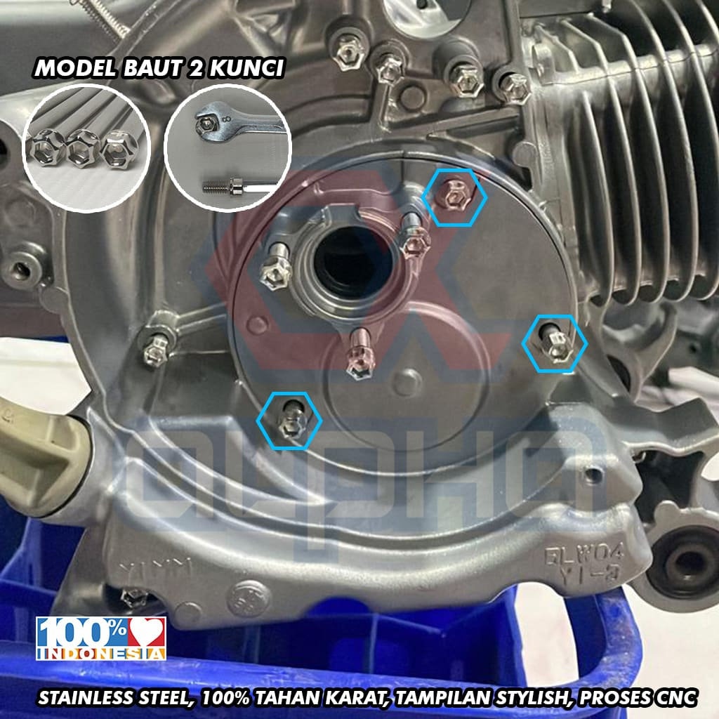 Baut pompa oli yamaha mio sporty/mio smile