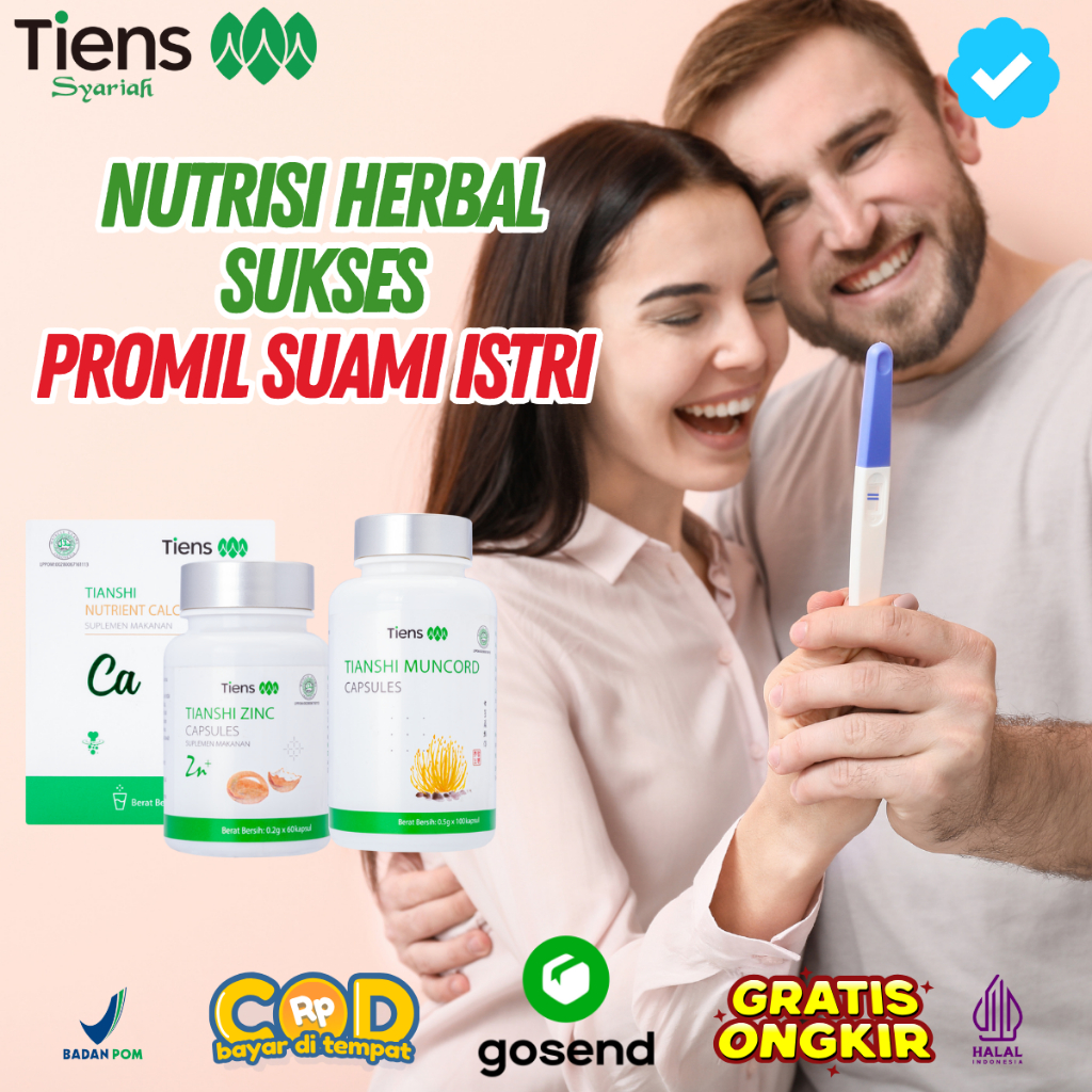Tiens Tcm Herbal China Paket Promil Program Hamil Kesuburan Pria & Wanita Original Fitofarmaka Bpom