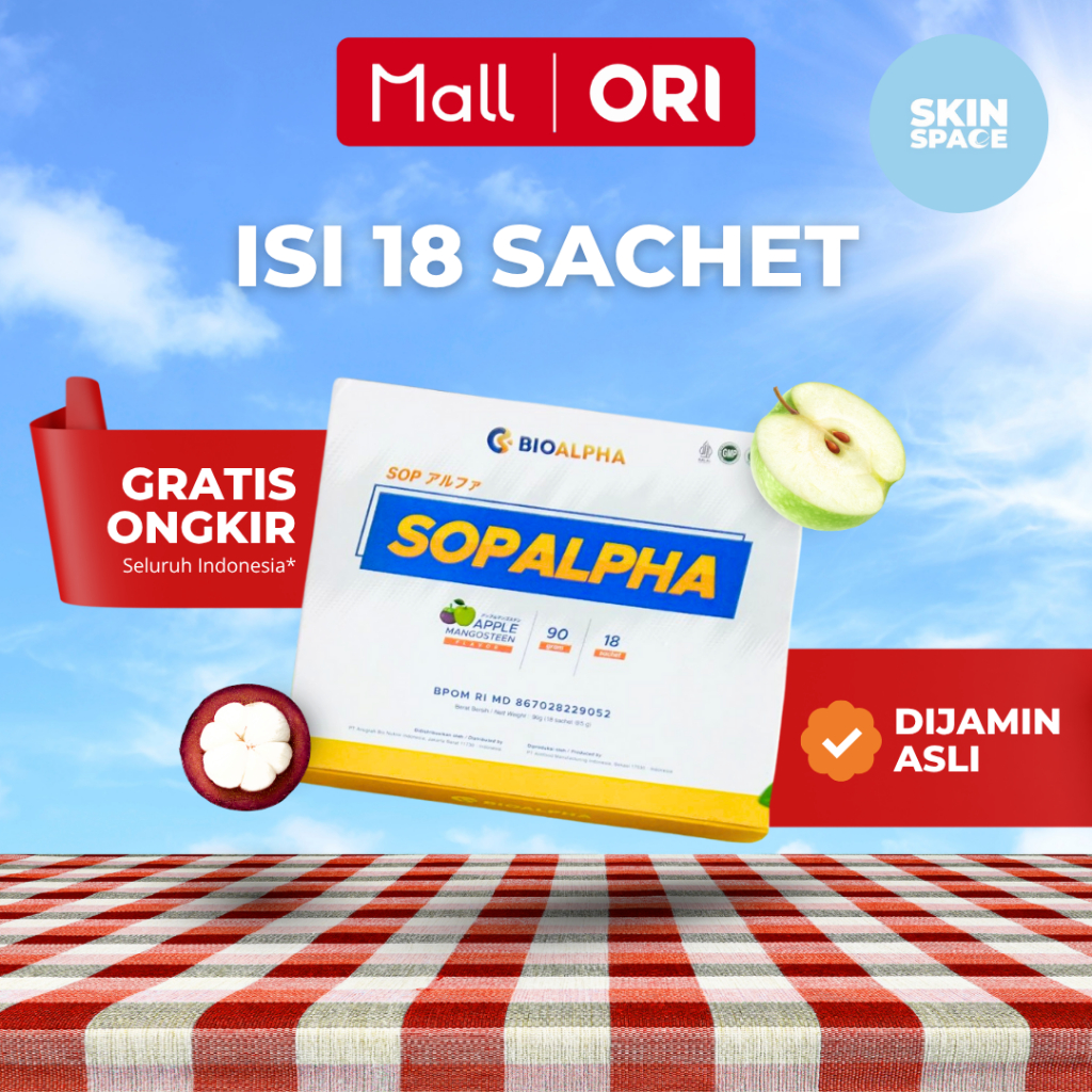 Sopalpha - Suplemen Anti-Aging & Regenerasi Sel. Original BPOM.