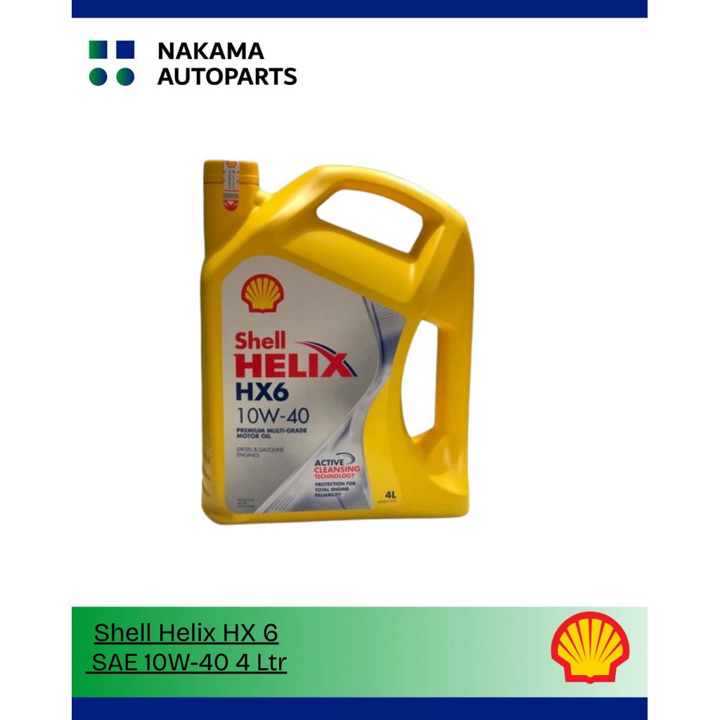 Oli Mobil Oli Shell helix HX6  4 Liter