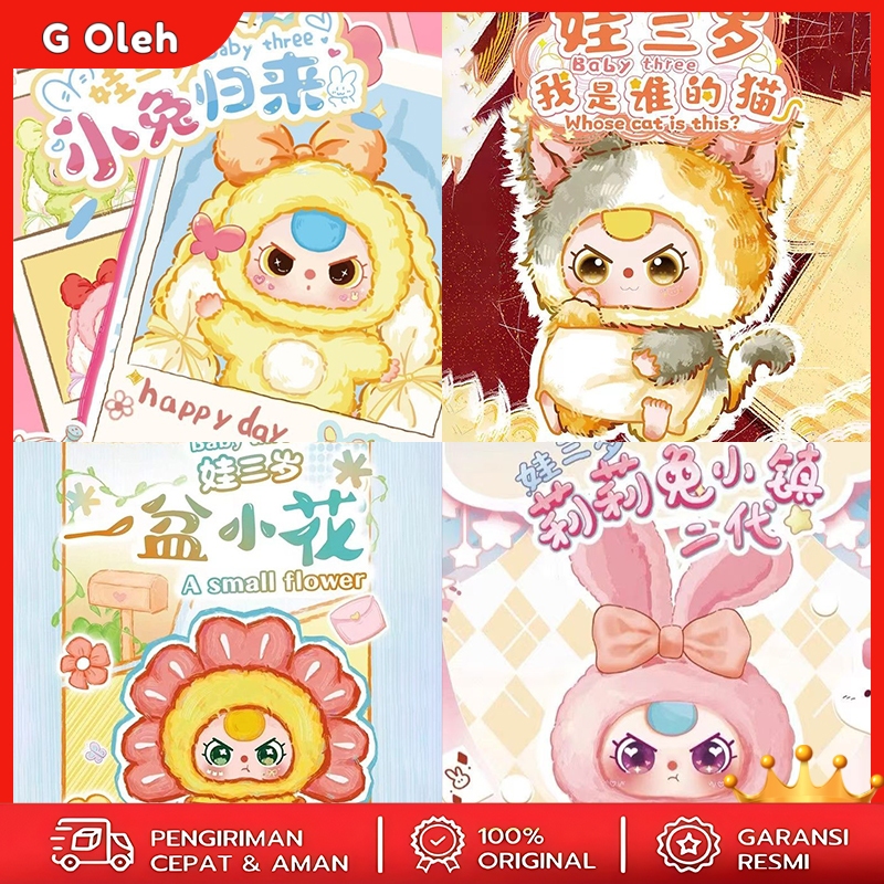 G Oleh  Bayi Three Blind Box Murah Baby Three Macaron Rabbits Baby Three