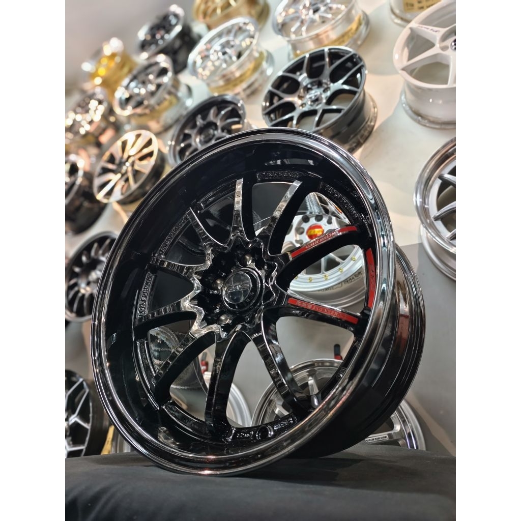 Velg Mobil Ring 18 CE28 Black Chrome PCD 5x114,3 untuk Civic HRV Innova