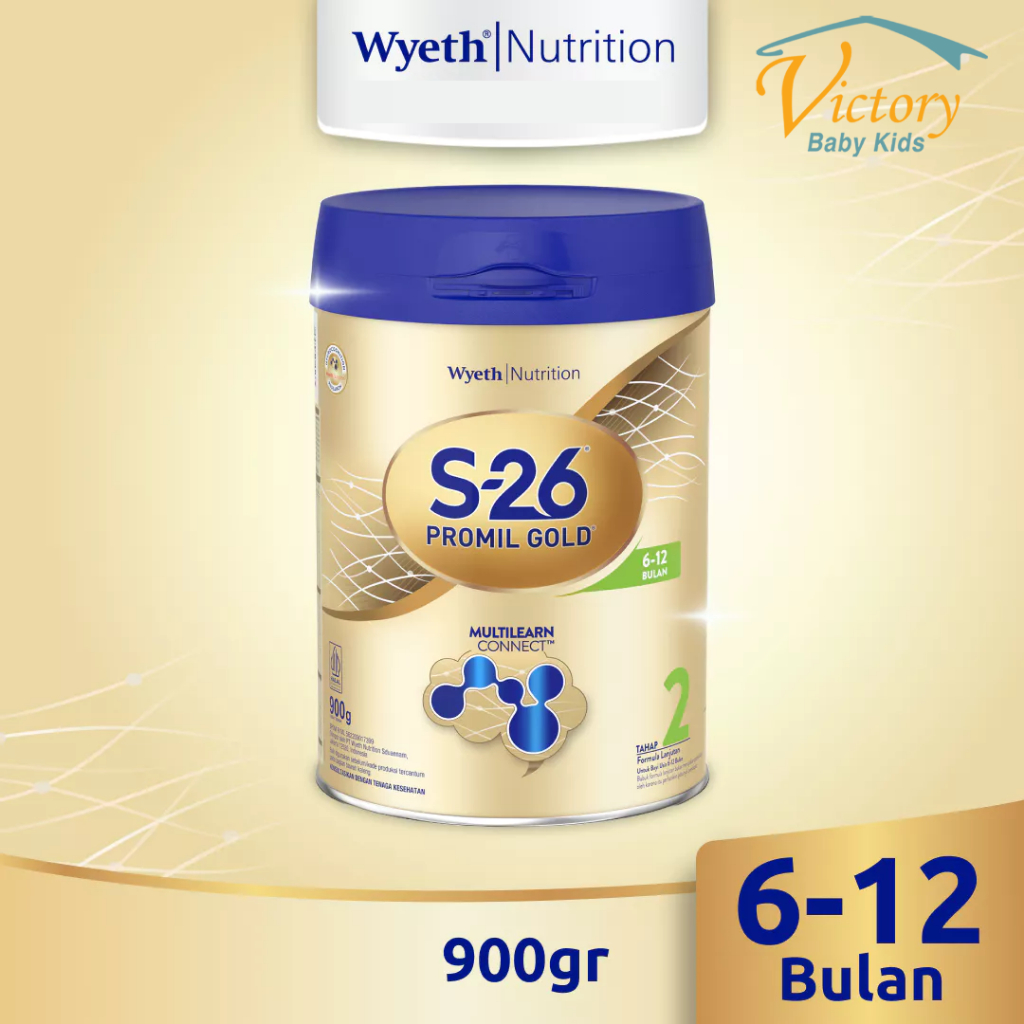 S-26 Promil Gold 2 900gr - Susu Formula Bayi 6-12 Bulan