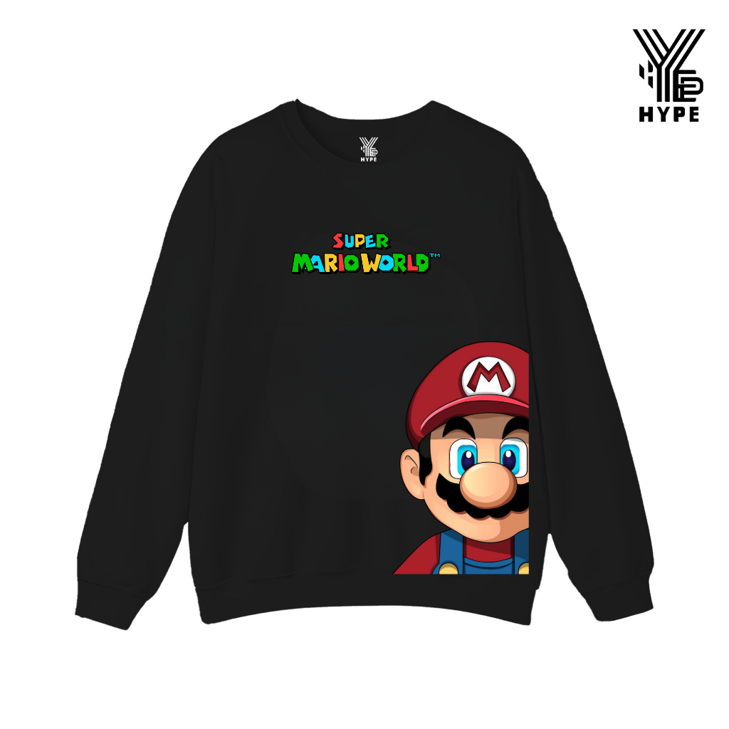 HYPE Sweater Crewneck Pria Wanita Distro | Sweater Mario Bros | Sweater Dragon ball Son Goku