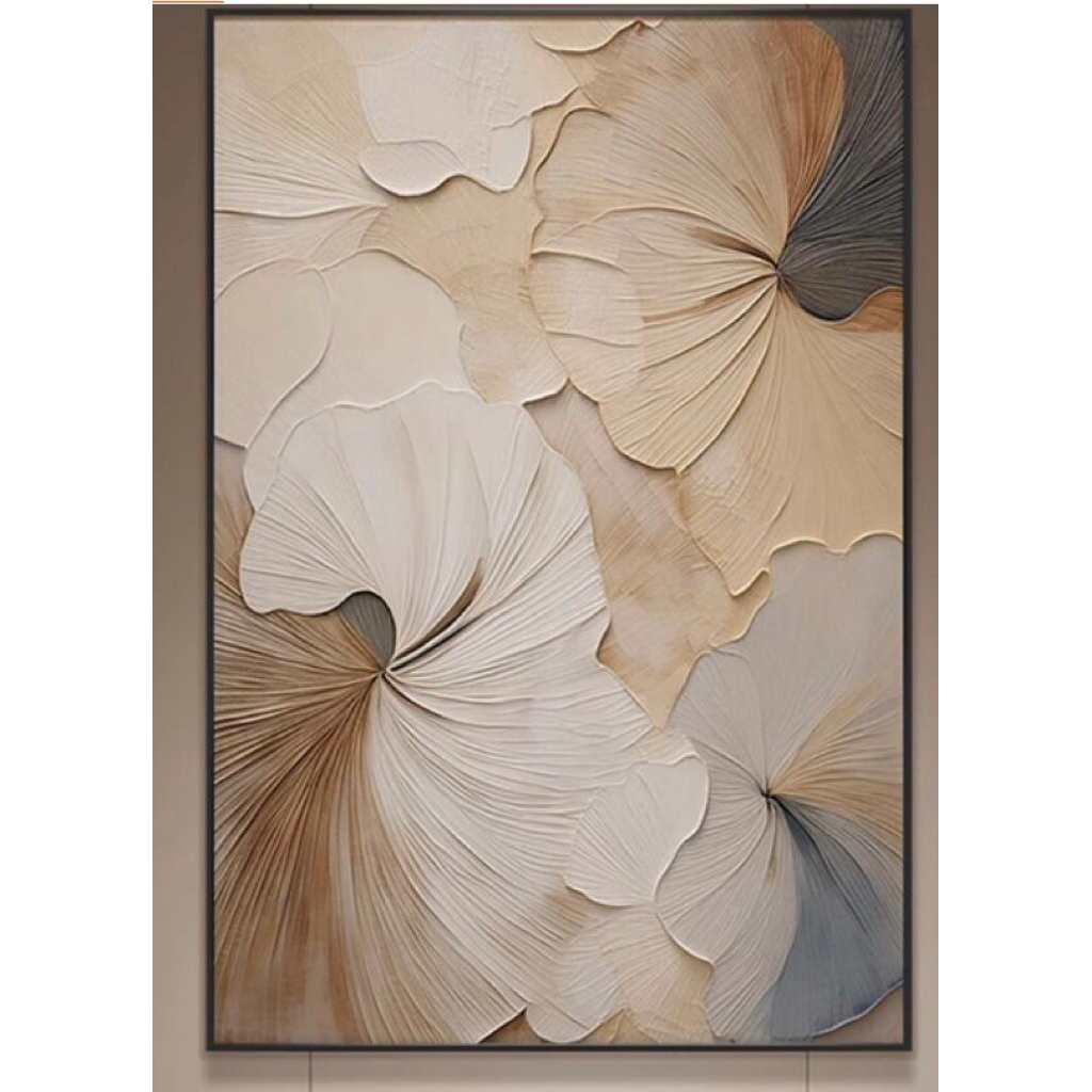 Lukisan Dinding Bunga Aesthetic | Lukisan Bunga Timbul