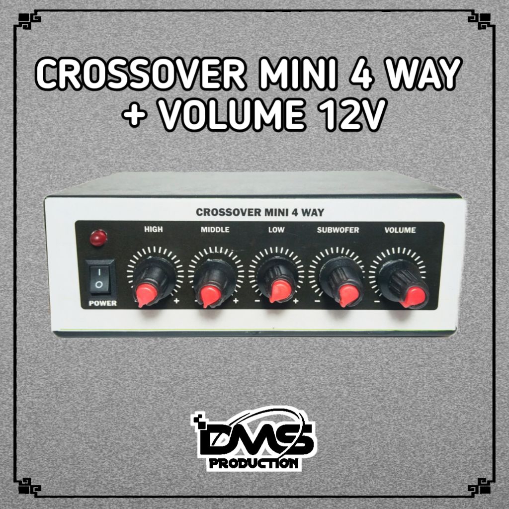 CROSSOVER MINI 4 WAY RAKITAN 12V | SUBWOFER,LOW,MIDDLE,HIGH
