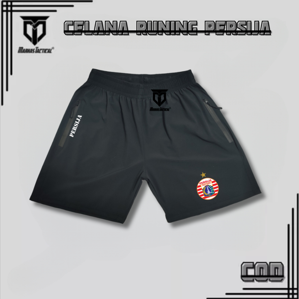 Celana Running Pria PERSIJA - Anti Berbulu, Logo PERSIJA jakarta