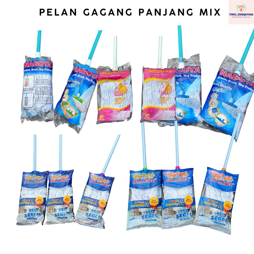 Pelan Lantai Pel Lantai Panjang Pel Lantai Gagang Pel Lantai set + Gagang