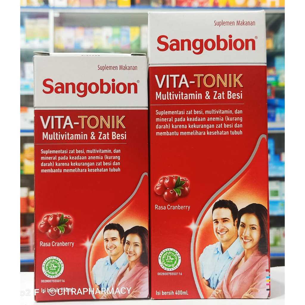 SANGOBION SIRUP 250ML & 400ML - PENAMBAH DARAH DAN MENJAGA KESEHATAN TUBUH