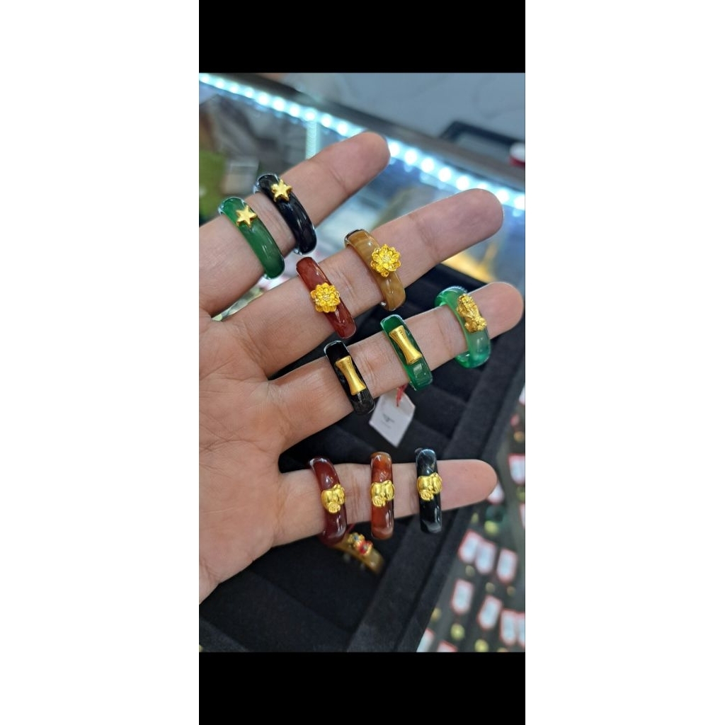 cincin emas 24k 999 giok