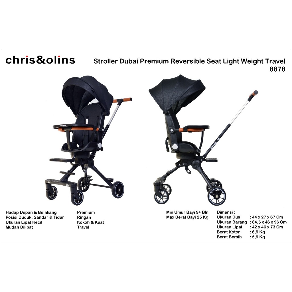 Chris&Olins Stroller Dubai stroler bayi - Stroller Chris Olins Lisbon
