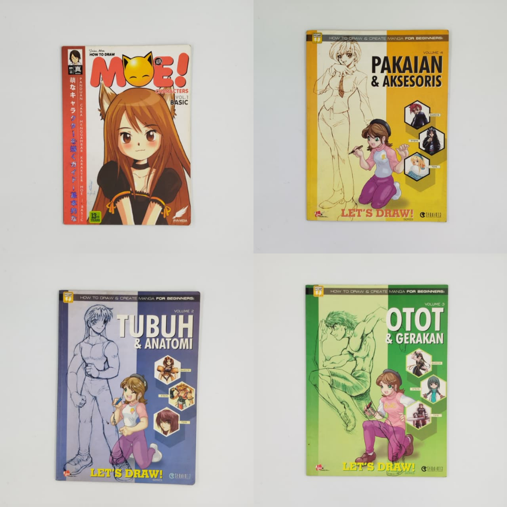Buku Let's Draw Menggambar Anime Anatomi Buku Secondhand Murah