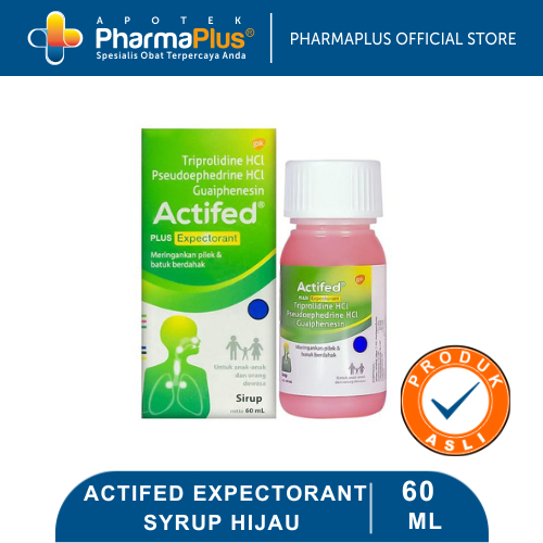 Actifed Expectorant Syrup Hijau | Obat Batuk Berdahak & Flu
