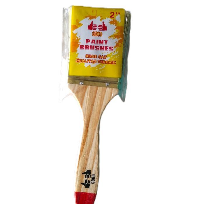 Kuas Cat 2" Gagang Kayu / Kuas Tembok / Kuas Lukis Tembok/ Kuas Gagang Kayu/ Kuas cat Tembok Murah