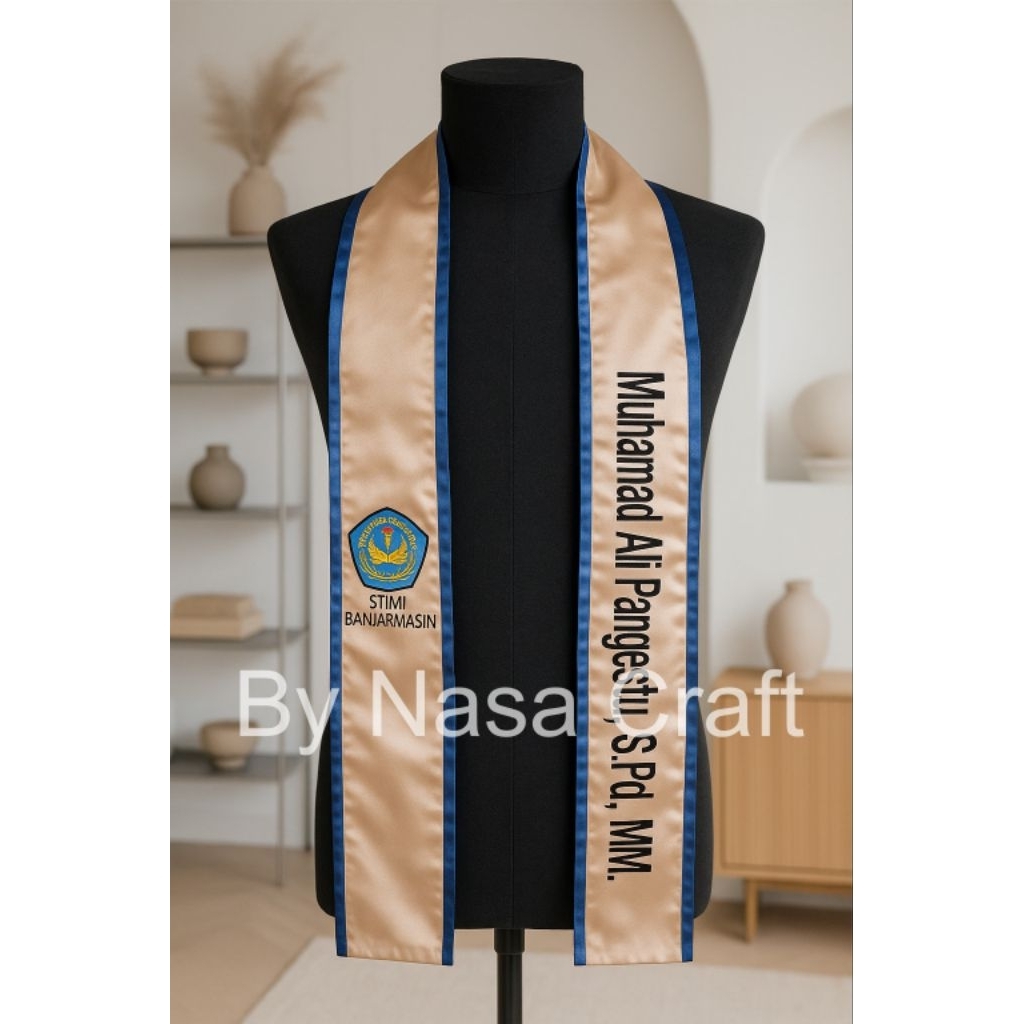 selempang wisuda satin FULL BORDIR