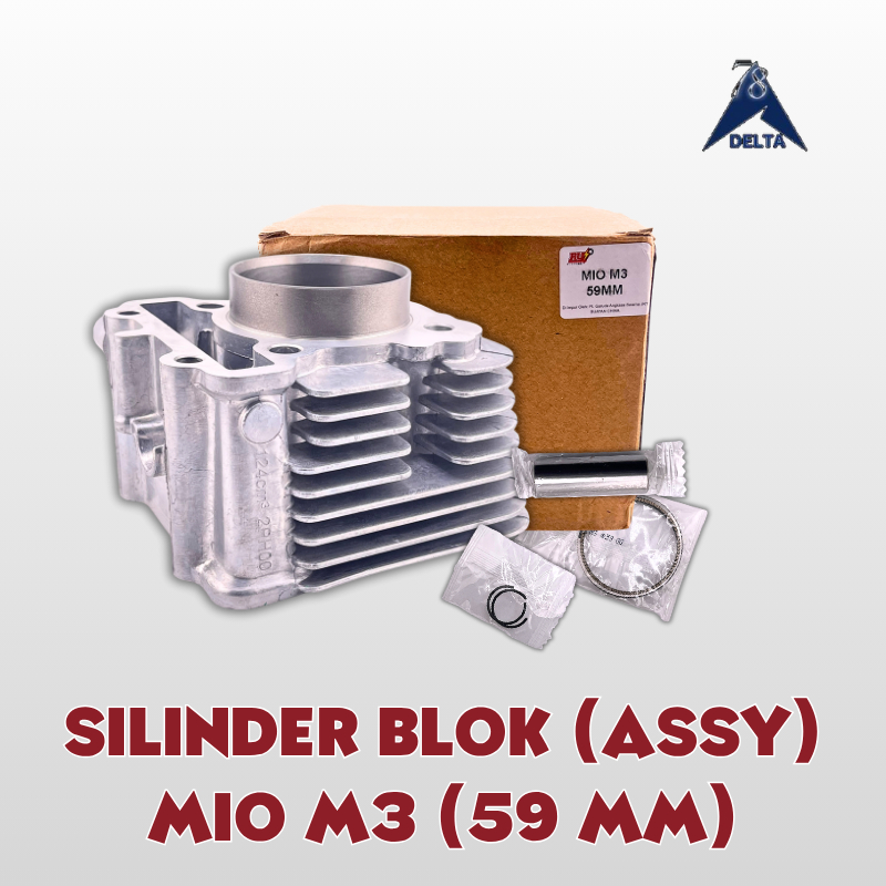 SILINDER BLOK (ASSY) MIO M3 (59 MM) - CYLINDER SILINDER BLOK SEHER BORING BORE UP MIO M3 59 MM
