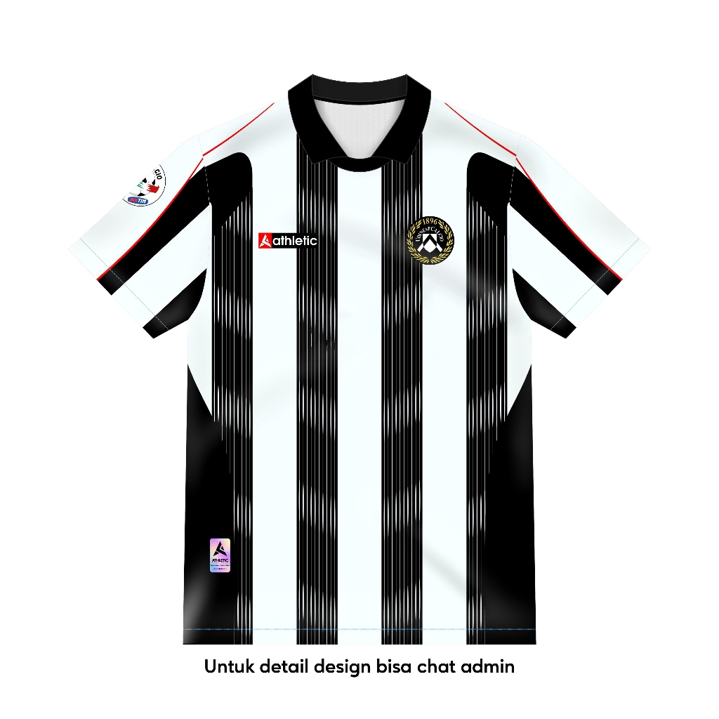 ATHLETIC SPORTWEAR - Jersey Vintage Bola Fantasy Udinese Home 2007-2008 Fullprinting Casual - Atasan