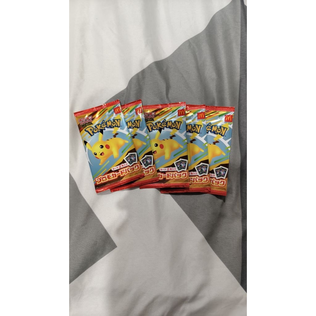 McD Promo Pikachu Sealed Pokemon TCG Jepang Kartu