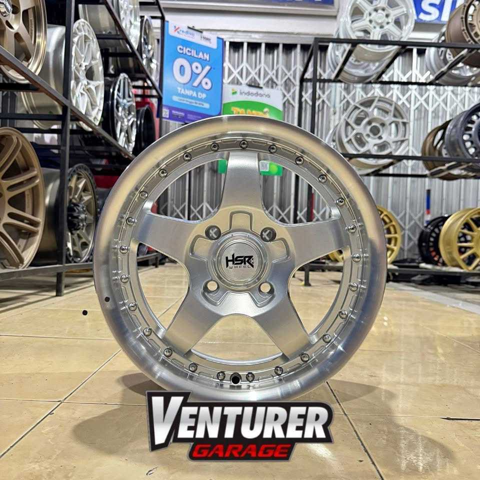 Paketan Ban Dan Ban  HSR ORIGINAL BOB HSR R15 LEBAR 6,5 LUBANG 4X100 Buat Mobil Brio Jazz Agya