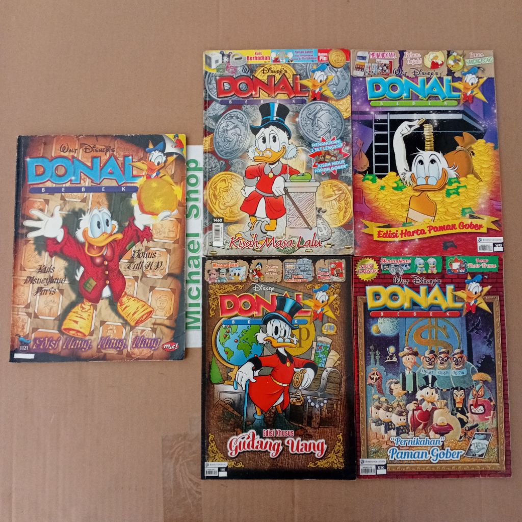 SET Buku Komik Majalah Walt Disney's Donal Bebek edisi khusus Uang1121 Gudang 1817 Pernikahan Paman 