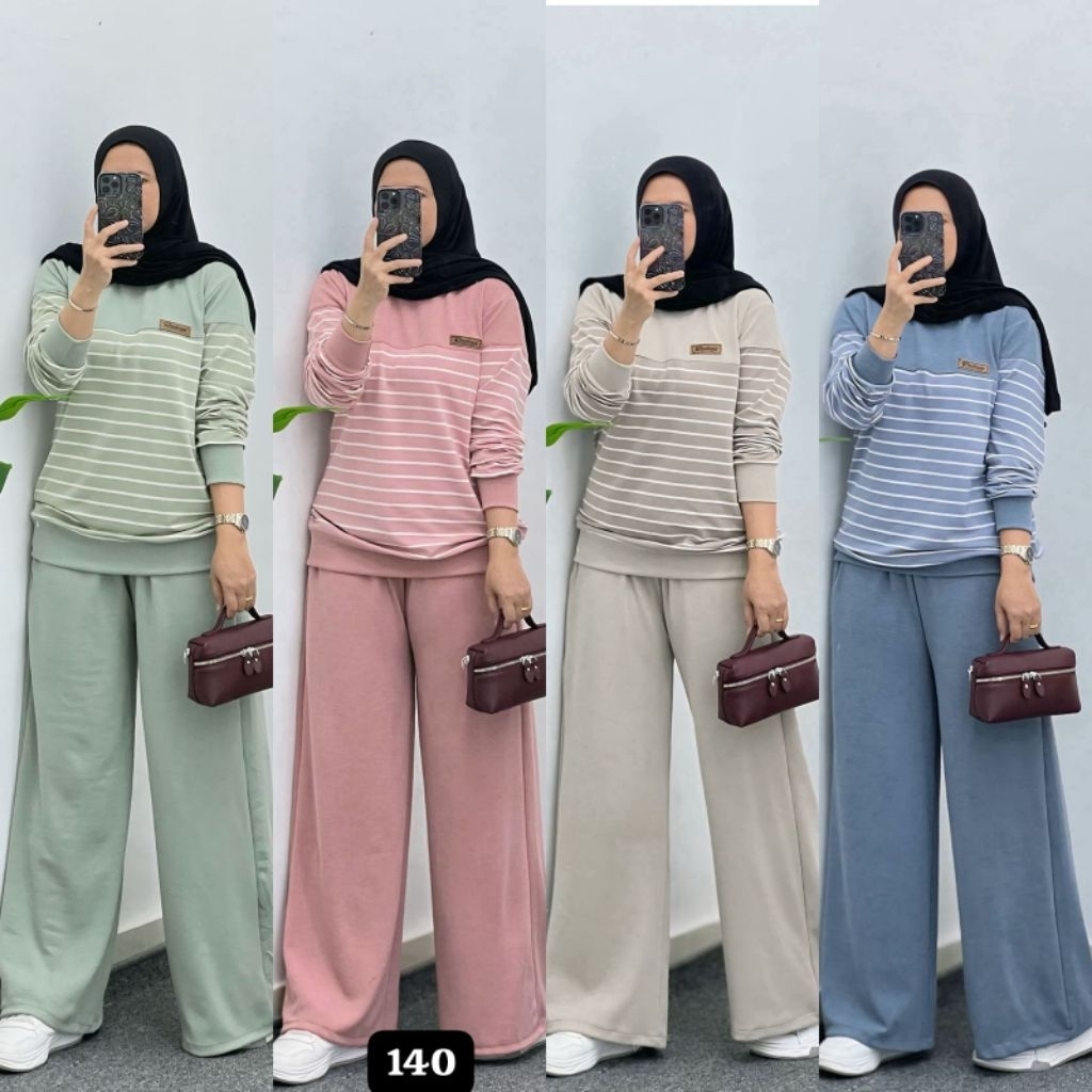 SET EVRIL KNIT//SETELAN ARSYLA KNIT KOMBINASI//SET POLOS BUSUI TERBARU