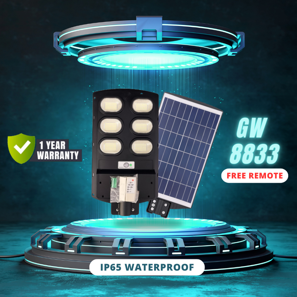 Lampu Jalan Tenaga Surya LED Super Terang 6500K – Tahan Air, Otomatis Nyala Malam,Tanpa Listrik