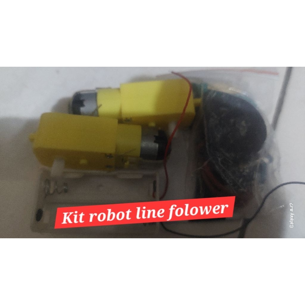 kit robot line follower analog solder sendiri