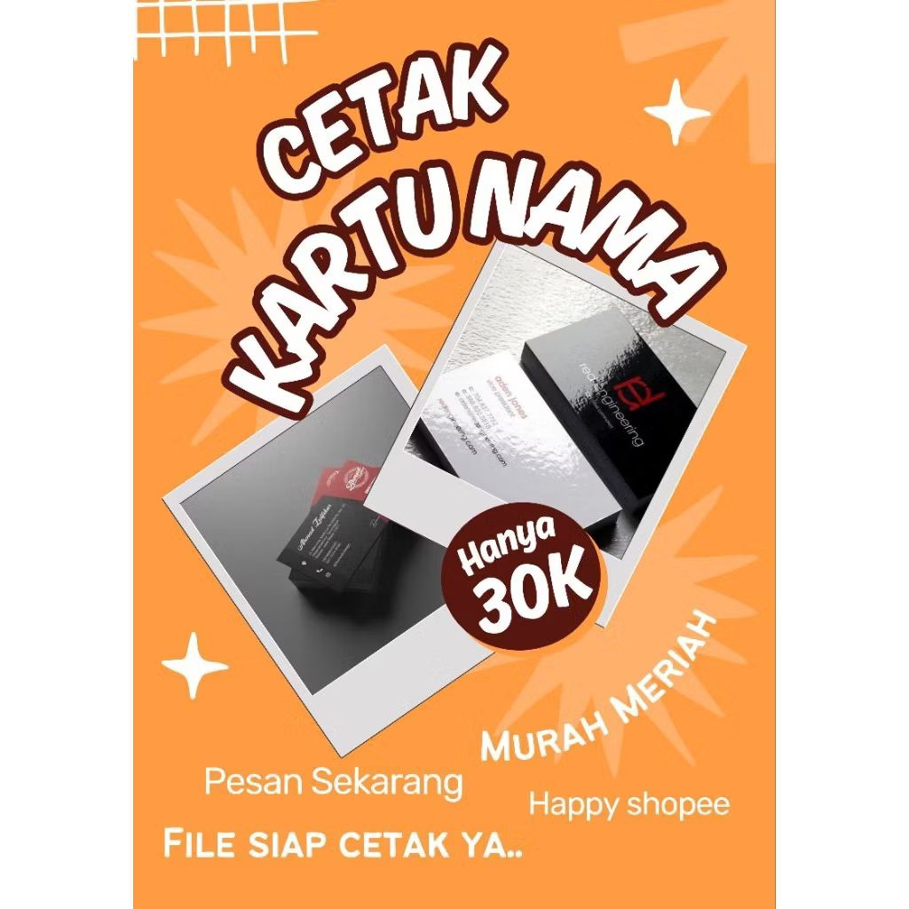 CETAK KARTU NAMA ART CARTON 310 1SISI