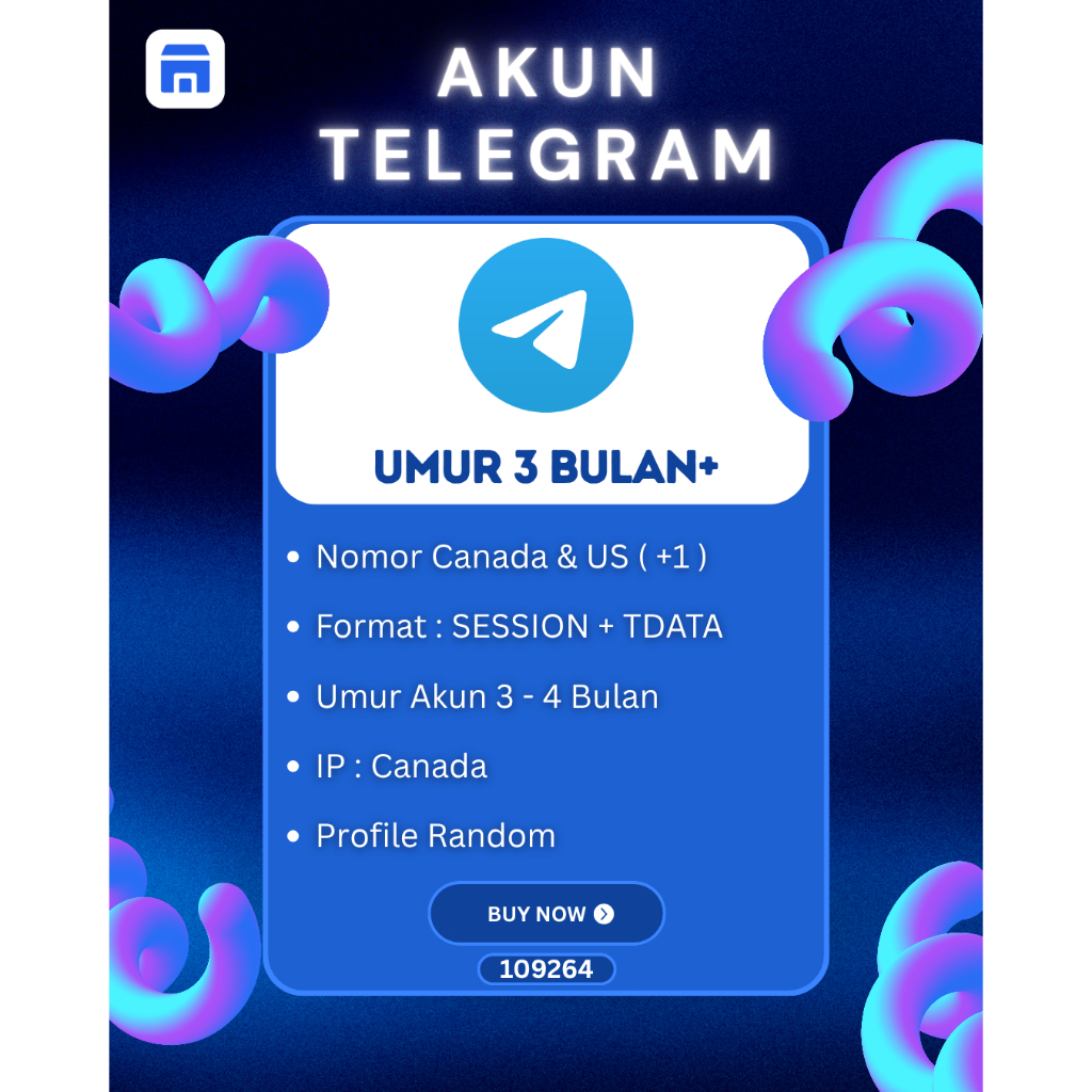 Akun Telegram | Akun Tele | Nomor Canada ( +1 ) | Akun Berumur 3 Bulan+ | TData + Sesi + Json