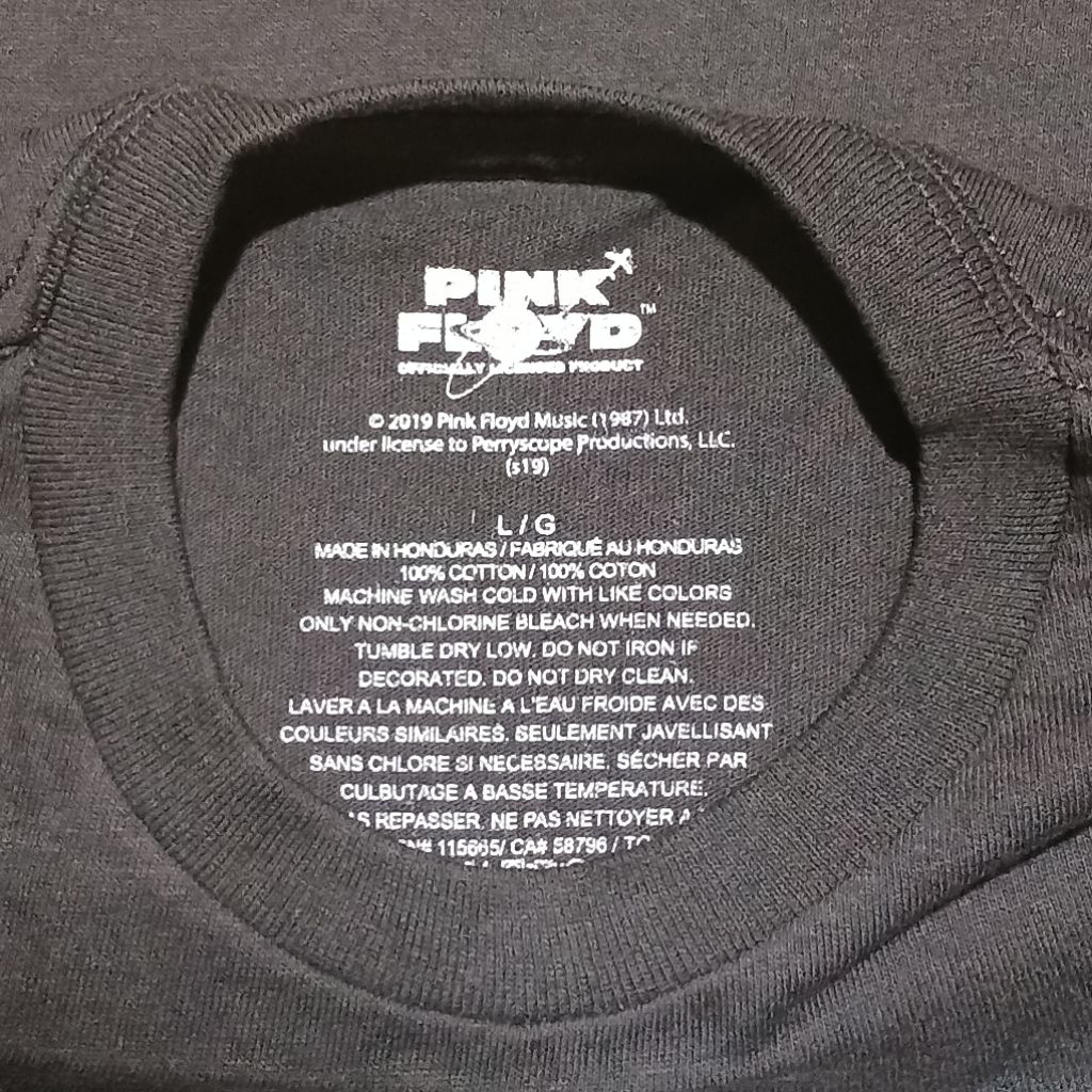 Kaos Band PINK FLOYD import original Size LARGE - Cosmic Triangle