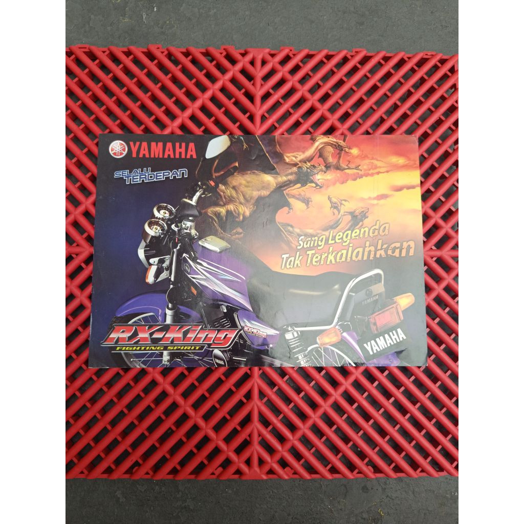 poster brosur rx king new garuda 2004 - 2005 original baru ex dealer yamaha