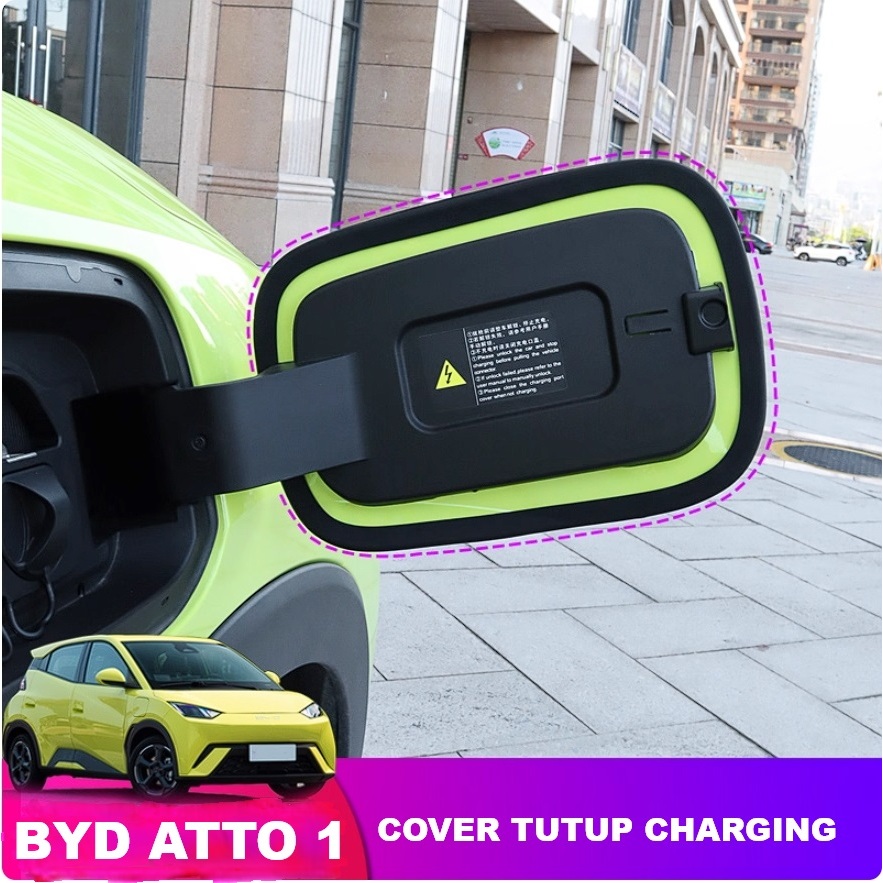 Cover Karet Silikon Penutup Lubang Charger Karet Seal Port Charging Karet Ring Gasket Pelindung Rembes Debu Air Hujan Segel Tutup Cover Charger Baterai EV BYD ATTO 1 ATTO1 SEAGULL Dolphin Mini Surf Premium Dinamic Waterproof BYD Port Charger