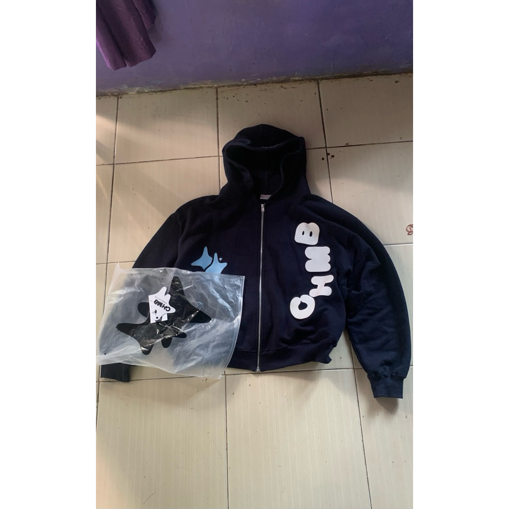 zip hoodie boxy chambre delevain