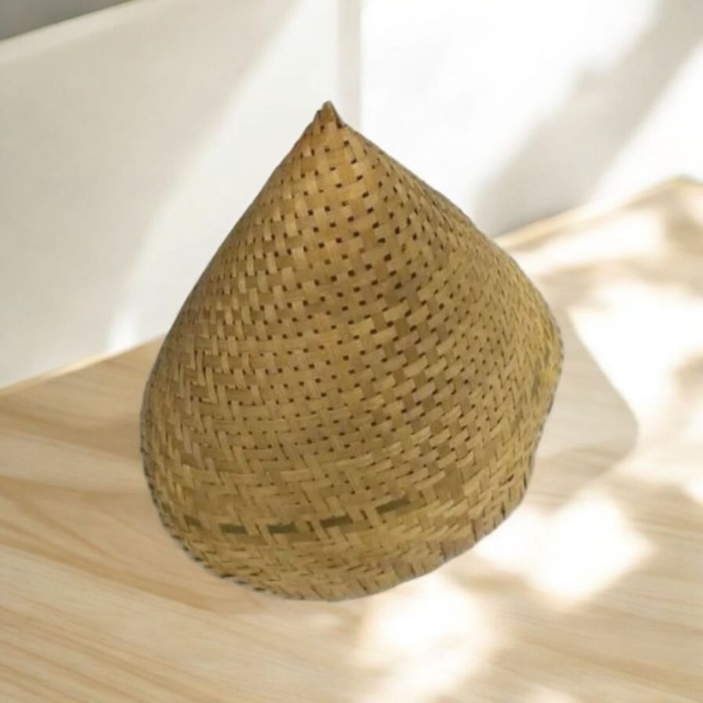Kukusan tumpeng bambu anyaman bambu