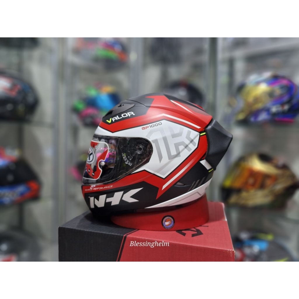 NHK GP 1000 FALOR BLACK YELOW DOFF  VISOR FLAT FREE SPOILER 3D