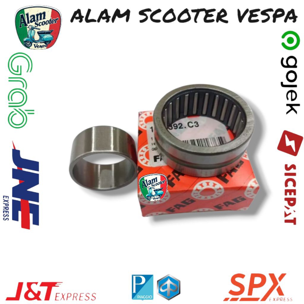 bearing bambu laher kruk as vespa px excel exclusive  ps merk fag