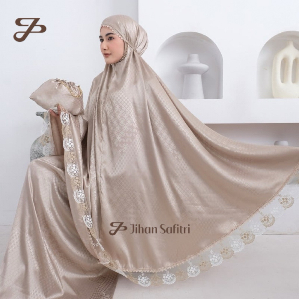 JS - Mukena Armany Jacquard Silk Renda Alifah Series