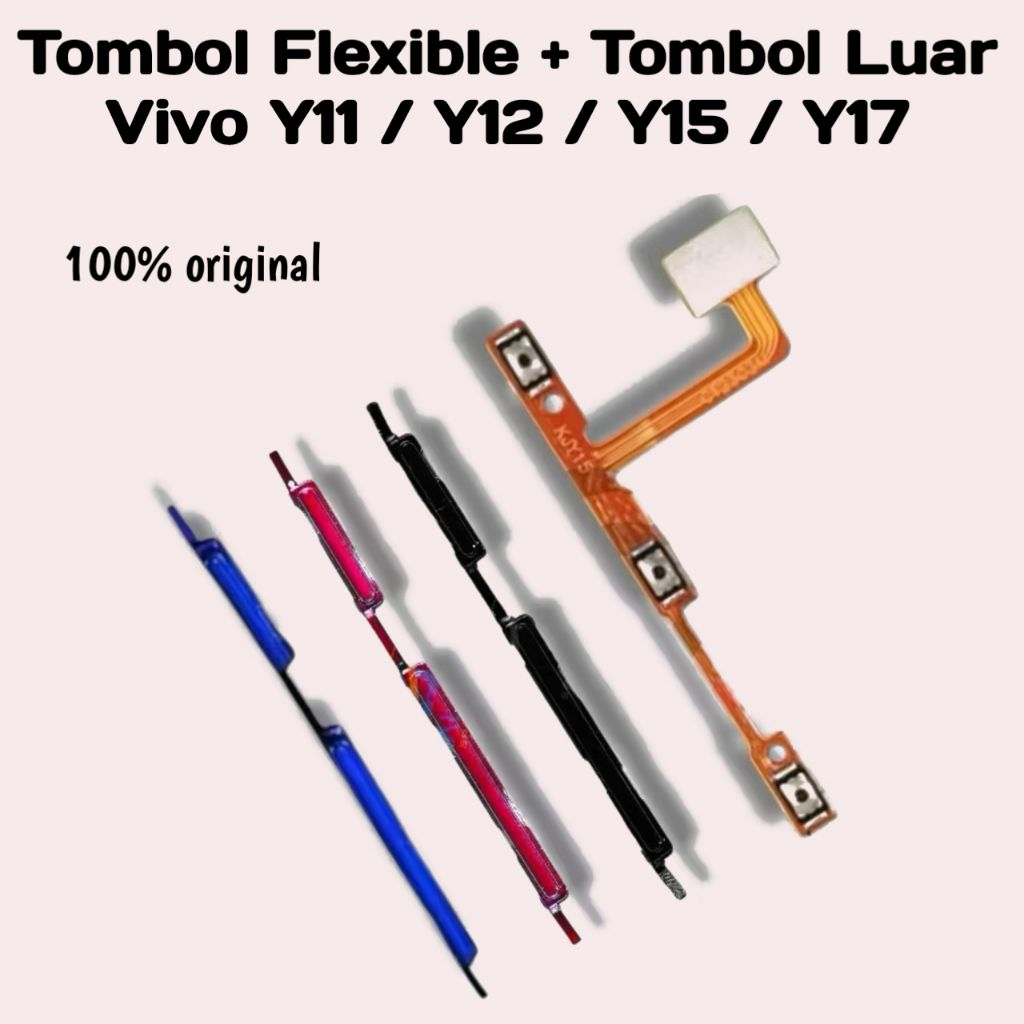 Tombol Flexible Power On Off Volume Vivo Y11 / Y12 / Y15 / Y17 Original – Tombol Power Tombol Volume