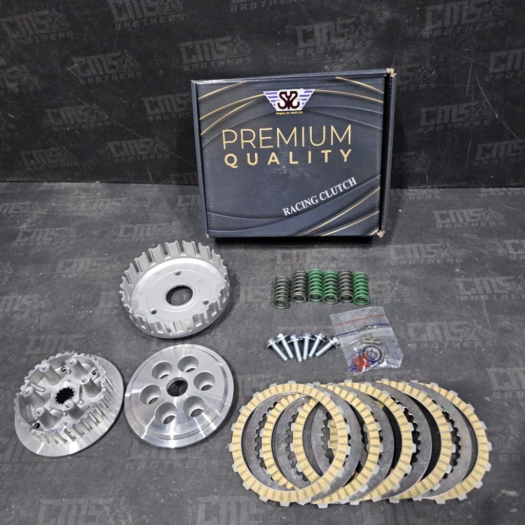 Rumah Kopling Dapur Klos SYS V5 6 per 5 Kampas Premium Clutch Yamaha Vega ZR Jupiter Z New Original 