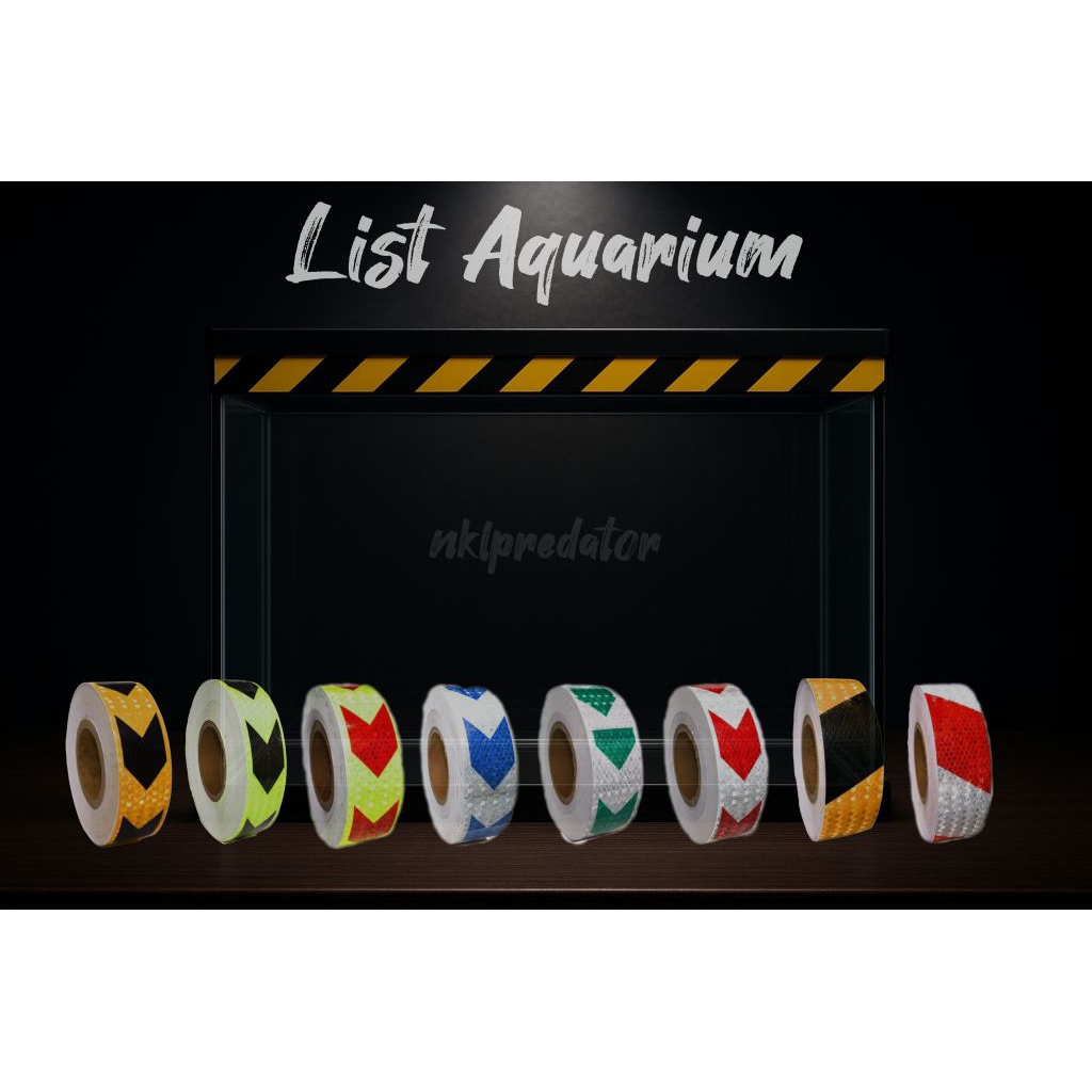 Stiker List Aquarium Arrow Line