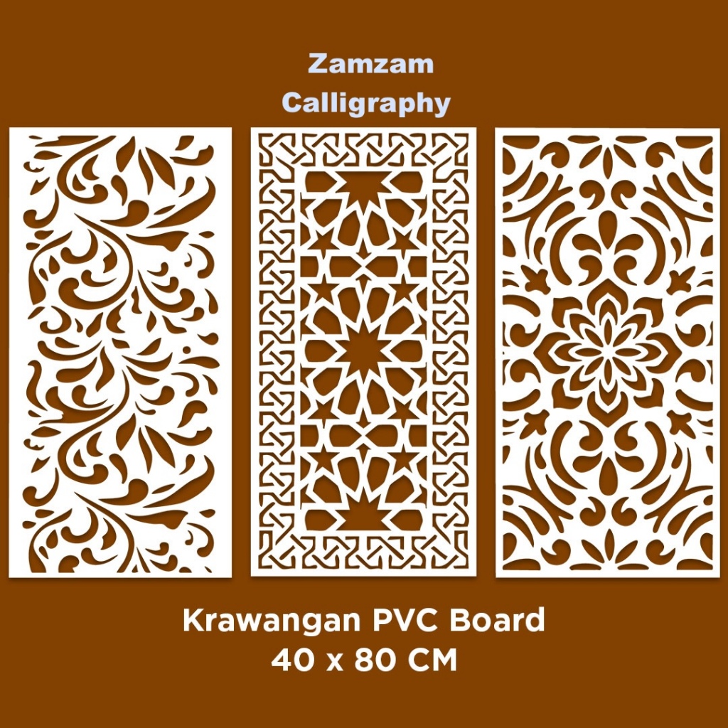 KRAWANGAN PVC BOARD / ORNAMEN PVC FOAM BOARD TEBAL 5MM /PARTISI