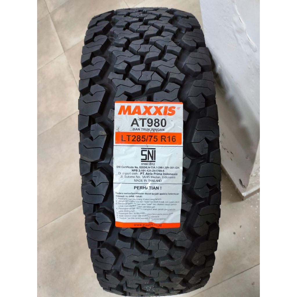 BAN MOBIL MAXXIS BRAVO A/T UKURAN 285/75R16 8PR AT980 BAN SEMI OFFROAD R16 TYPE AT980