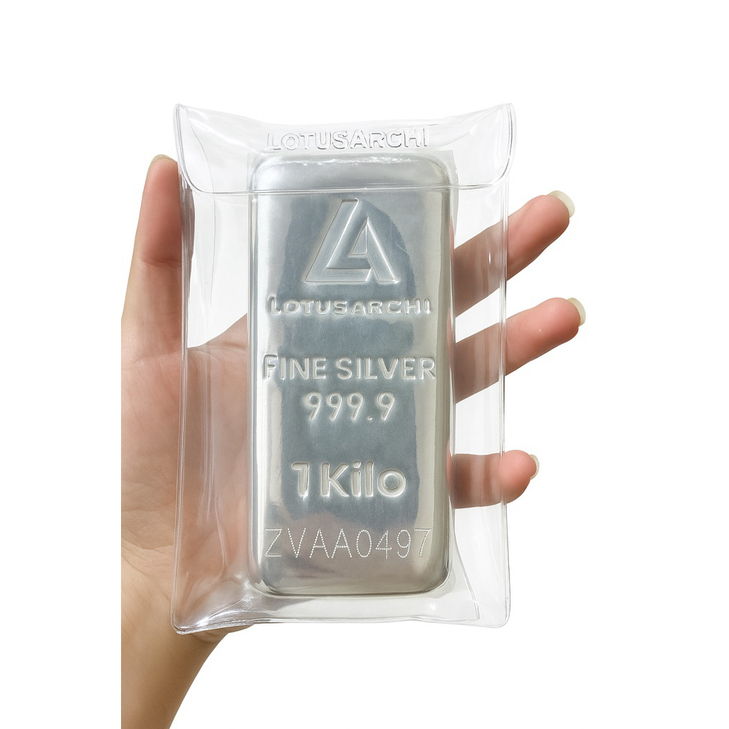 Logam Mulia Lotus Archi perak 1000gr silver sertifikat ready stock